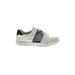 Juicy Couture Sneakers: Slip-on Platform Casual White Color Block Shoes - Women's Size 7 1/2 - Almond Toe