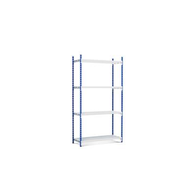 PROREGAL Fachbodenregal MAXIMUS Pro | Grundregal | HxBxT 240x150x60cm | 4 Ebenen | offener Fachboden | Fachlast 236kg | Lichtblau/Lichtgrau Image