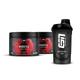 ESN Boostea, Cherry, 2 x 200 g + Free Shaker, Booster with Caffeine Powder and Green Tea Extract