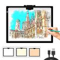 A3 Light Box for Drawing Portable Adjustable Brightness LED Light Pad Tracing Light Board with Type C Cable for Artist Drawing, Diamond Painting, Stencilling, Sketching, Animation, X-Ray