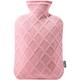 Classic Hot Water Bottle: Large Size, Soft Flannel Fabric, Portable for Hot Compress and Cold Therapy