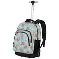 Oh My Pop! Lazy-FAN GTS Trolley Backpack, Turquoise