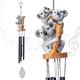 Taman Wind Chime, Koala Family Windchimes for Outside Resin Decorative Metal Wind Chime Memorial Sympathy Gift for Outdoor,Home,Yard, Patio,Garden Decor, 36.8"