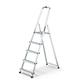 Drabest Aluminum 5-Step Household Ladder 125 KG Capacity - Step Ladder with Safety Rail & Work Ladder Platform – Ladders Multi Purpose – Step Ladders 5 Step – 45 x 168 x 12 cm