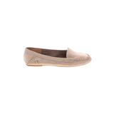 Jack Rogers Flats: Tan Print Shoes - Women's Size 8 1/2 - Almond Toe