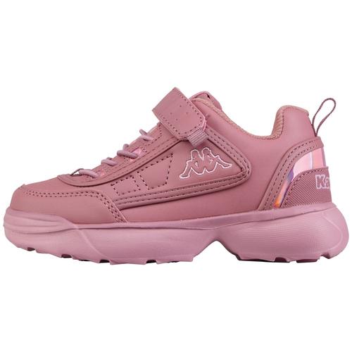 Sneaker KAPPA Gr. 30, bunt (lila, rosé) Kinder Schuhe Sneaker – mit irisierenden Details