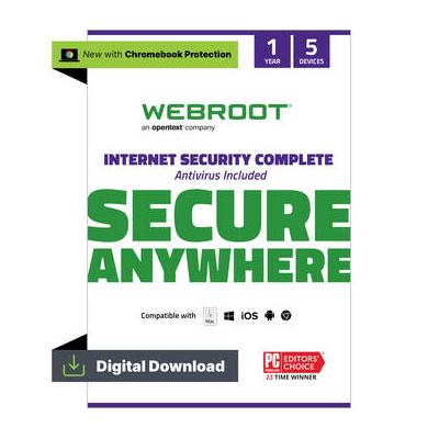 Webroot Internet Security Complete (5 Users, 1 Year) 1000063038