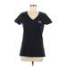 Under Armour Active T-Shirt: Black Solid Activewear - Women's Size Medium