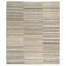 Black/Brown 102 x 66 x 0.5 in Area Rug - Tufenkian Spectrum Rectangle Striped Hand-Knotted Wool/Linen Area Rug in Light Sandy/Beige/Gray Wool | Wayfair