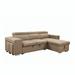 Brown Sectional - Latitude Run® Indars Upholstered Sectional Microfiber/Microsuede | 33.5 H x 102.75 W x 68.75 D in | Wayfair