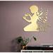 Winston Porter Angel Girl Personalized Metal Wall Art Decor, Customized Metal Child Room Decoration, New Baby Gift in Yellow | Wayfair