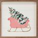 The Holiday Aisle® Pink Sleigh w/ Christmas Tree White Wood in Brown/White | 16 H x 16 W x 1.5 D in | Wayfair 7B301D8336504D01923640D4A9EF6999