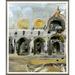 Soicher Marin Isabelle in Venice San Marco 1' by Isabelle de Borchgrave - Picture Frame Painting on in Blue/Gray/Yellow | Wayfair IDB-18-0399A