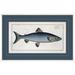 Soicher Marin Blue Fish 4 - Picture Frame Print on Paper in Black/Blue/White | 15.25 H x 23.25 W x 1.75 D in | Wayfair P-7059C
