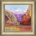 Soicher Marin Red Rock Canyon by Joseph Mota - Picture Frame Print on Canvas Canvas, in Blue/Brown/Indigo | 24.25 H x 24.25 W x 1.25 D in | Wayfair