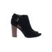 Unisa Heels: Black Solid Shoes - Women's Size 7 - Peep Toe