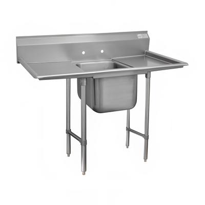 Advance Tabco 9-1-24-36RL 90" 1 Compartment Sink w/ 16"L x 20"W Bowl, 12" Deep, Stainless Steel