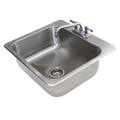 Advance Tabco DI-1-208 (1) Compartment Drop-in Sink - 20" x 16", Drain Included, Stainless Steel