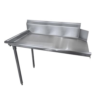 Advance Tabco DTC-S70-72L Clean Straight Design Dishtable - R-L Operation, Stainless Legs, 71x30x34, Stainless Steel