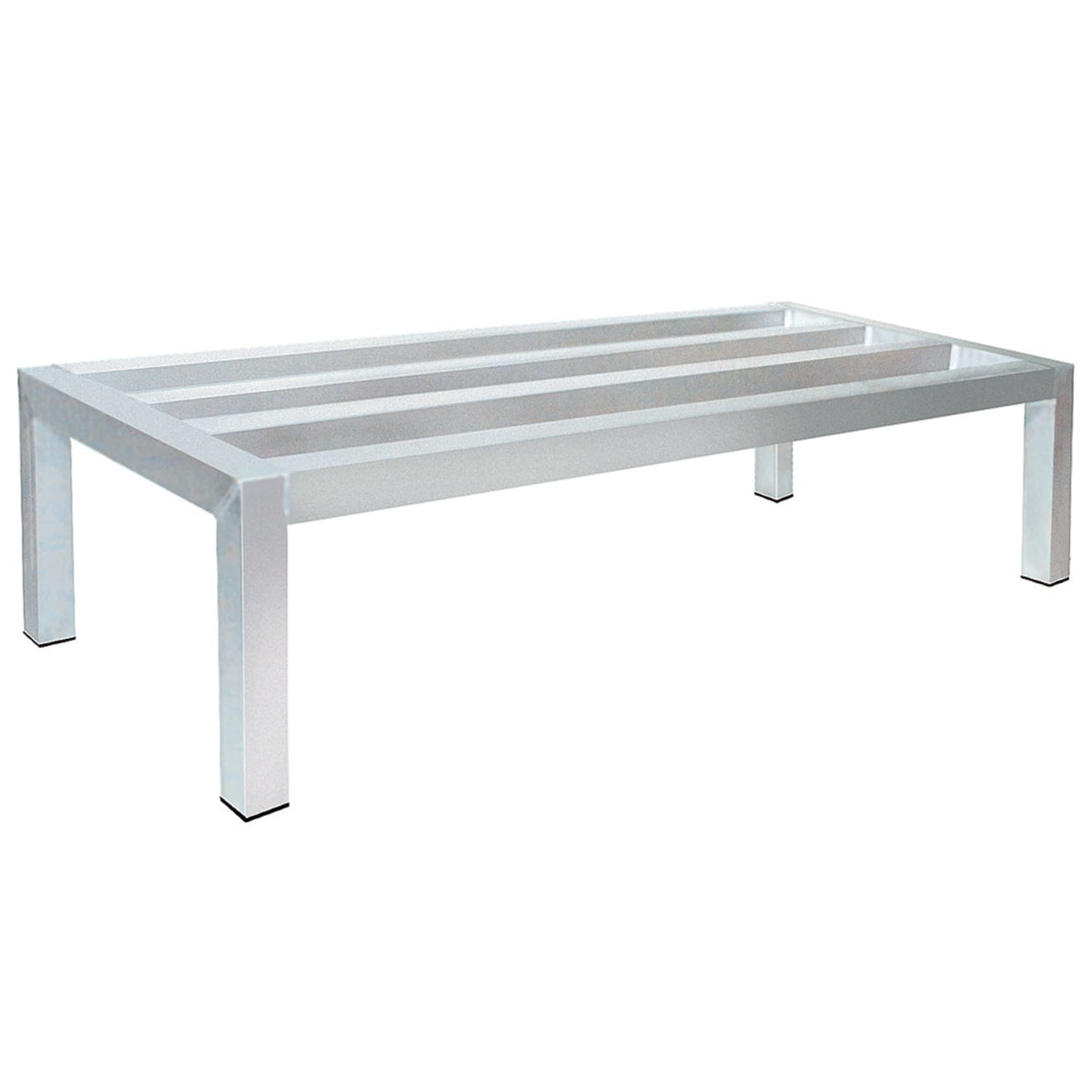Advance Tabco DUN-2460 60" Stationary Dunnage Rack w/ 2000 lb Capacity, Aluminum, 2,000 lb Capacity, Silver