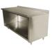 Advance Tabco EF-SS-246 72" Dish Cabinet w/ Open Base & 1 1/2" Backsplash, 24"D, Stainless Steel