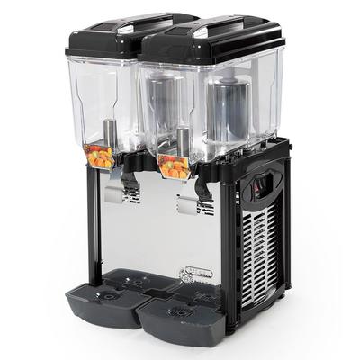 Eurodib CD2J Refrigerated Drink Dispenser w/ (2) 3 gal Bowls, Pre Mix, 110-120v, (2) 3-gal. Bowls, Stainless Steel Base, Black