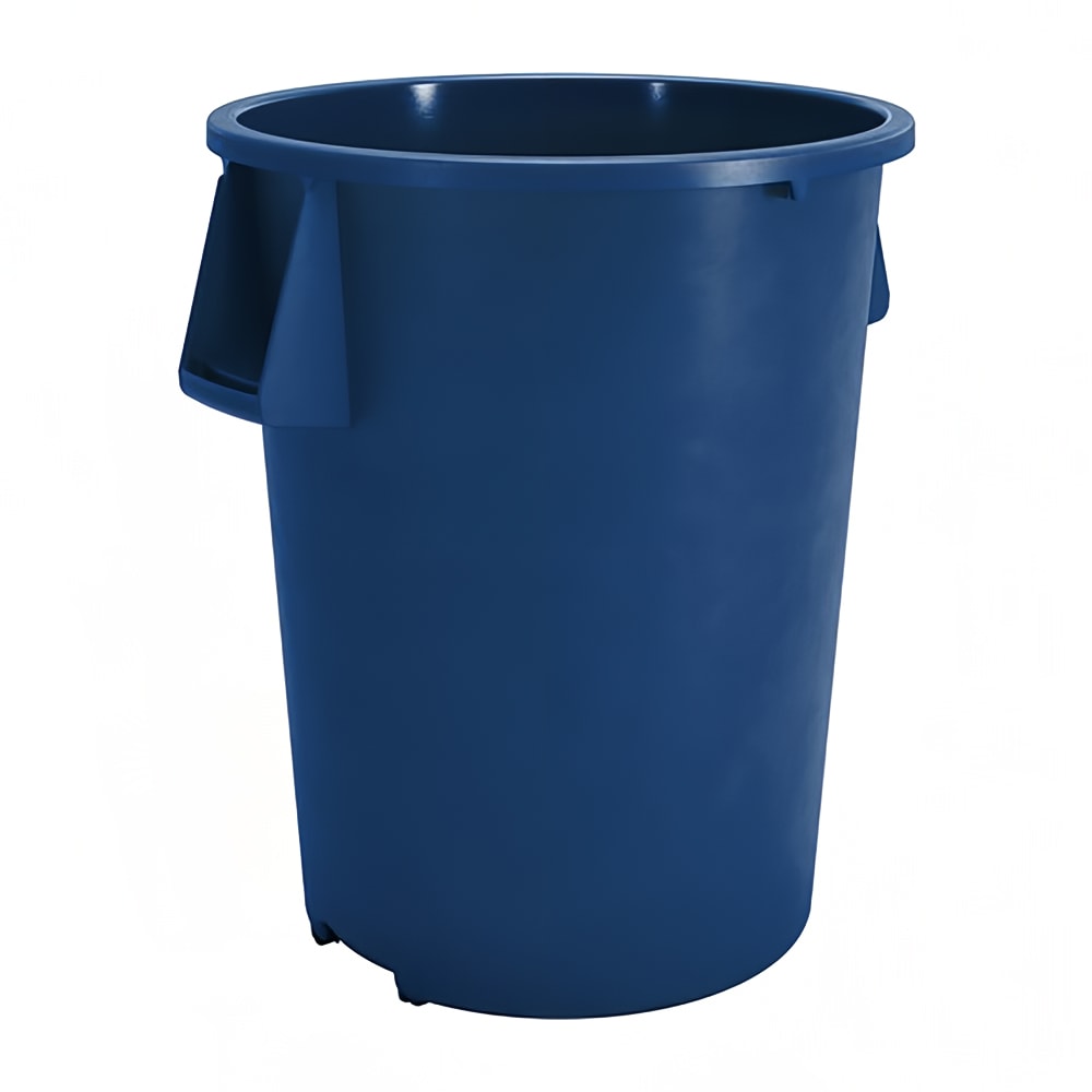 Carlisle 84102014 20 gallon Commercial Trash Can - Plastic, Round, Food Rated, Blue, Case of 6