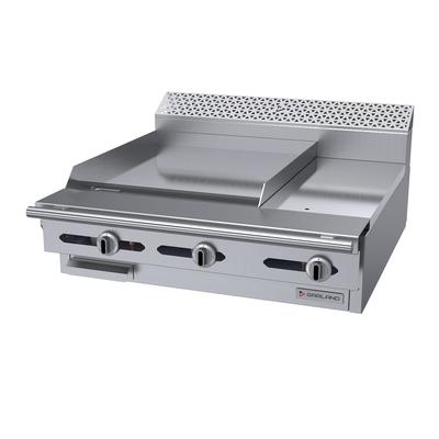 Garland C36-3-1M LP 36" Commercial Gas Range Top w/ Hot Top/Griddle - Modular, Liquid Propane, Stainless Steel, Gas Type: LP