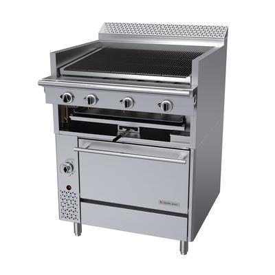 Garland C36-ABR LP 36" Commercial Gas Range w/ Charbroiler & Standard Oven, Liquid Propane, Stainless Steel, Gas Type: LP