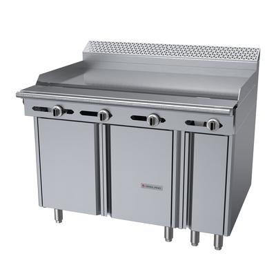 Garland C48-1-1S Cuisine 48" Commercial Gas Range w/ Griddle & Storage Base, Natural Gas, Stainless Steel, Gas Type: NG