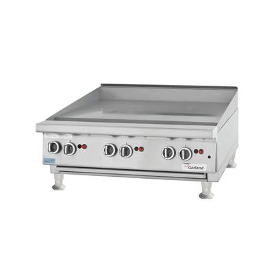 Garland GTGG36-G36M NG 36" Gas Commercial Griddle w/ Manual Controls - 1" Steel Plate , Natural Gas, 1" Plate, Stainless Steel, Gas Type: NG