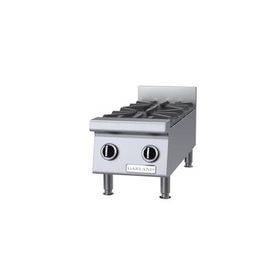 Garland GTOG12-2 LP 12" Gas Hotplate w/ 2 Burners & Manual Controls, Liquid Propane, Stainless Steel, Gas Type: LP