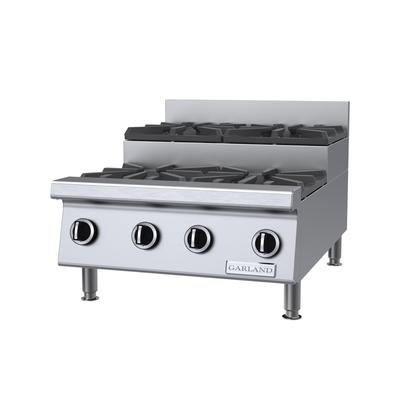 Garland GTOG24-SU4 24" Gas Hotplate w/ (4) Burners & Manual Controls, Natural Gas, Stainless Steel, Gas Type: NG