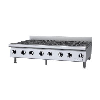 Garland GTOG48-8 LP 48" Gas Hotplate w/ 8 Burners & Manual Controls, Liquid Propane, Stainless Steel, Gas Type: LP