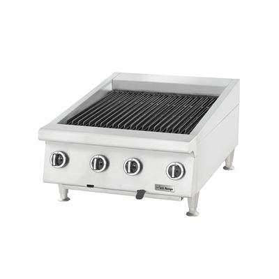 Garland UTBG24-AB24 NG 24" Countertop Charbroiler, Ceramic, Adjustable Cast Iron Grates, Natural Gas, Stainless Steel, Gas Type: NG