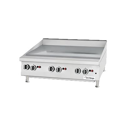 Garland UTGG24-GT24M LP 24" Gas Griddle w/ Thermostatic Controls - 1" Steel Plate, Liquid Propane, Commercial Countertop - Durable Restaurant Griddle, Stainless Steel, Gas Type: LP