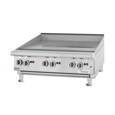 Garland UTGG48-GT48M NG 48" Gas Commercial Griddle w/ Thermostatic Controls - 1" Steel Plate, Natural Gas, 112,000 BTU, Stainless Steel, Gas Type: NG