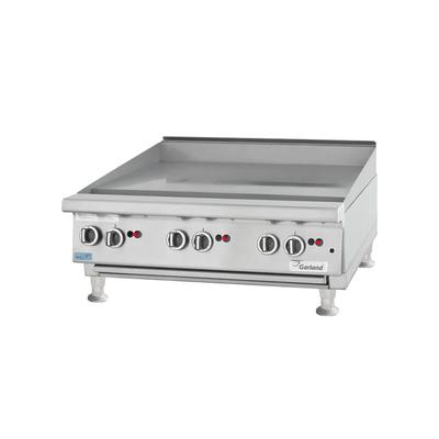 Garland UTGG72-GT72M NG 72" Gas Commercial Griddle w/ Thermostatic Controls - 1" Steel Plate, Natural Gas, Stainless Steel, Gas Type: NG