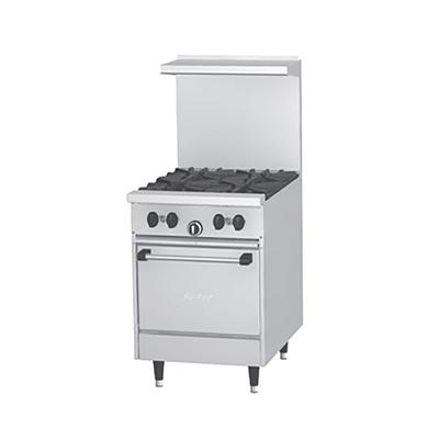 Garland X24-4L 0001 NG 24" 4 Burner Sunfire Commercial Gas Range w/ Space Saver Oven, Natural Gas, 4 Burners, Standard Oven, Stainless Steel, Gas Type: NG