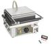Equipex GES23/1 Single Specialty Commercial Waffle Maker w/ Cast Iron Grids, 1750W, Cypress Pattern, 120V, Stainless Steel