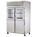 True STG2R-2HG/2HS-HC 52 3/5" 2 Section Reach In Refrigerator, (2) Glass Doors, (2) Solid Doors, Left/Right Hinge, 115v, Silver | True Refrigeration