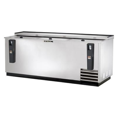 True TD-80-30-S-HC 80 1/2" Forced Air Bottle Cooler - Holds (720) 12 oz Bottles, Lid Locks, 115v, Silver | True Refrigeration