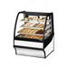 True TDM-DC-36-GE/GE-S-W 36 1/4" Full Service Dry Bakery Case w/ Curved Glass - (4) Levels, 115v, Silver | True Refrigeration