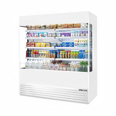 True TOAM-72GS-HC~NSL01 WHT 72" Vertical Open Air Cooler w/ 5 Levels, White, 208-230v | True Refrigeration