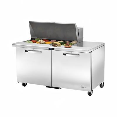 True TSSU-60-18M-B-HC~SPEC3 60" Spec Series Mega Top Sandwich/Salad Prep Table w/ Refrigerated Base, 115v, Stainless Steel | True Refrigeration