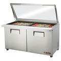 True TSSU-60-24M-B-ST-FGLID-HC 60" Sandwich/Salad Prep Table w/ Refrigerated Base, 115v, Stainless Steel | True Refrigeration