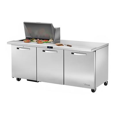 True TSSU-72-12M-B-HC~SPEC3 ADA 72" Spec Series Mega Top Sandwich/Salad Prep Table w/ Refrigerated Base, 115v, 12 Pan, Stainless Steel