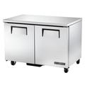 True TUC-48F-HC 48 1/2" W Undercounter Freezer w/ (2) Sections & (2) Doors, 115v, Silver | True Refrigeration