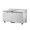 True TWT-60F-HC~SPEC3 Spec Series 60 3/8" Worktop Freezer w/ (2) Section & (2) Doors, 115v, Silver | True Refrigeration