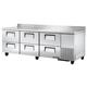 True TWT-93D-6-HC 93" Worktop Refrigerator w/ (3) Sections & (6) Drawers, 115v, Silver | True Refrigeration
